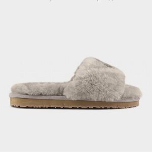Mou Gray and Tan Slippers for Cozy Comfort-EU 37-NWT